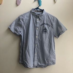 Harry Potter Hogwarts button down shirt L